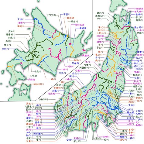 流水方向|日本全国河川マップ（地図） 